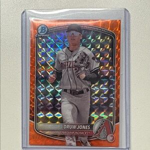 2025 Topps Bowman chrome Druw Jones orange 04/25